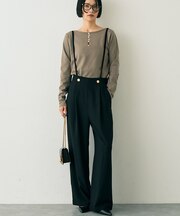 ジョーゼットサスペンダーパンツ