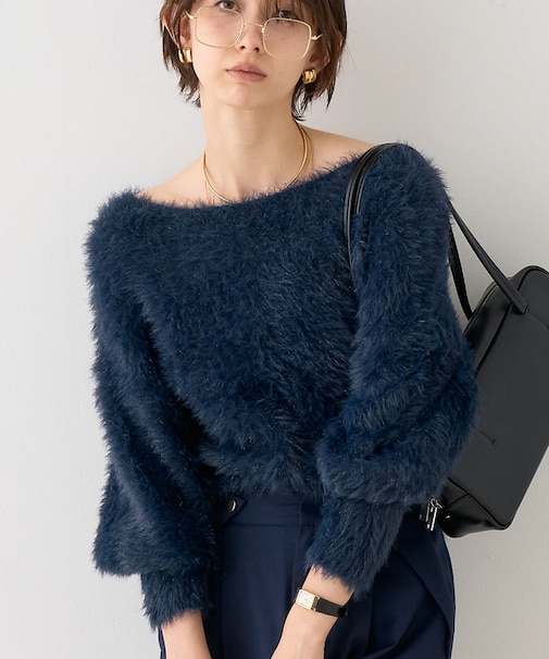 【人気2025AW新色追加】【一部店舗限定】3wayルーズラメニット/オフショル