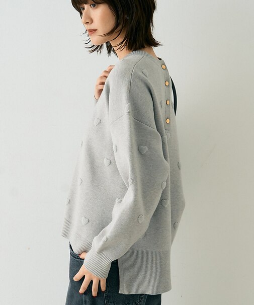 【新色登場】ハートジャガードニットプルオーバー