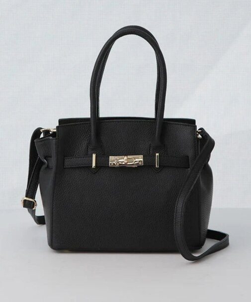 【追加2】【AULENTTI/オウレンティ】レザーベルト付ミディトートバッグ