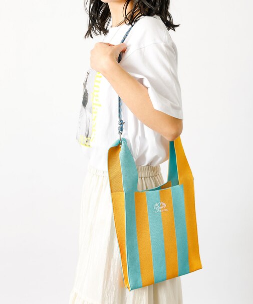 【FRUIT OF THE LOOM】ストライプ ミニショルダーバッグ / ST