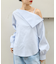 【一部店舗限定】アシメオフショルブラウス