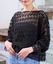 【一部店舗限定】フェザーチュールブラウス