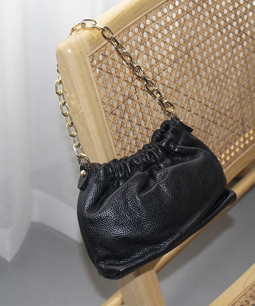 【AULENTTI/オウレンティ】2WAY チェーンショルダーミニバッグ / G