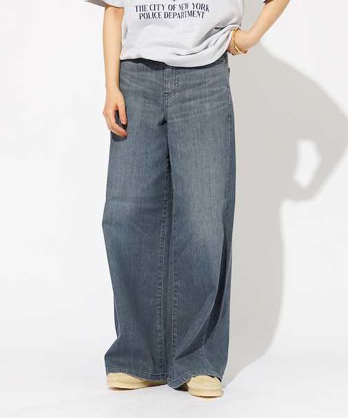 【SOMETHING/サムシング】LISA ワイド デニムパンツ【WEB限定】