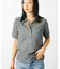 【MICA&DEAL/マイカアンドディール】sheer knit polo sh