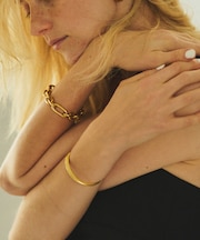 【ADRAR/アドラル】ブレスレット Long＆Short Chain BL