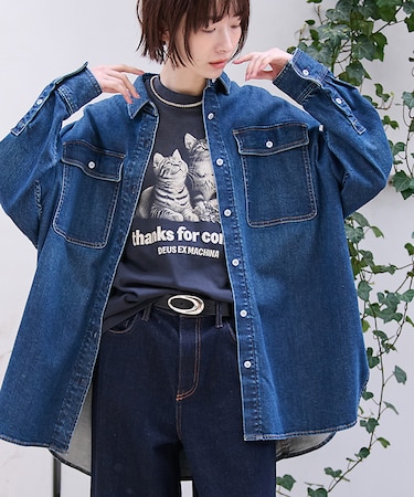 【Healthy denim / ヘルシーデニム】Almond / デニムシャツ