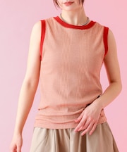 【JOHNBULL/ジョンブル】クールタッチ ランダムテレコ タンクトップ /