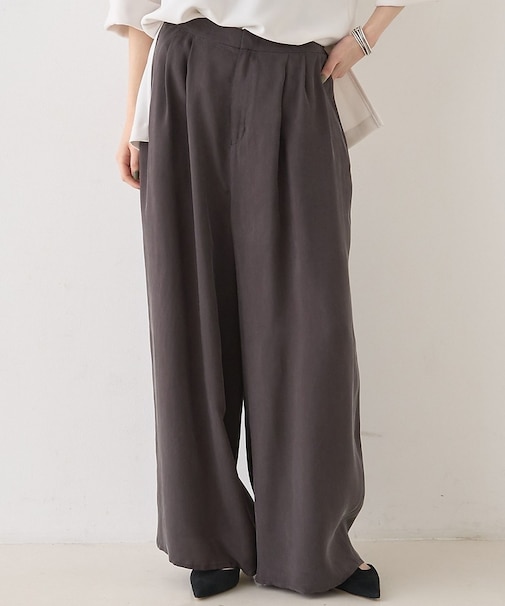 【セットアップ対応】【新色登場】キュプラフィブリル ワイドパンツ