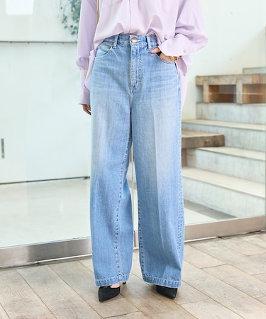 【RED CARD/レッドカード】Slogan ルーズストレートデニム