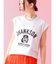 【Le Melange/ル・メランジュ】プリントノースリーブTシャツ/コラボ/ノ