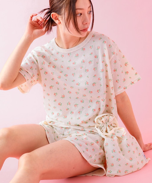 【JEMORGAN / ジェーイーモーガン】半袖＆ショーツ＆巾着３点セット/ルー