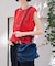 【Ampersand / アンパサンド】Denim  frilr bag　ME-