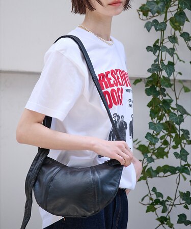 【Ampersand / アンパサンド】Soft croissant bag S