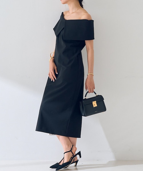 フレンチ袖ショルダータックワンピース｜ルージュ・ヴィフ・ラクレの