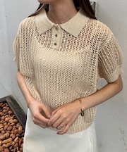 【一部店舗限定】メッシュニットポロシャツ