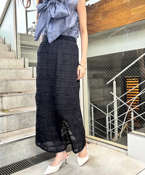 【一部店舗限定】シャーリングタイトスカート