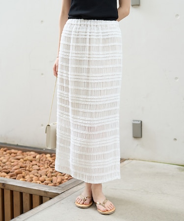 【一部店舗限定】シャーリングタイトスカート