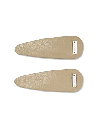 【heyep／ヘイップ】【2点セット】フェイクレザーヘアークリップ