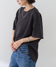 【接触冷感】ストレッチダンボール半袖プルオーバー