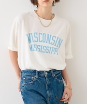 【REMI RELIEF レミレリーフ】別注TEE WISCONSI ロゴTシャ