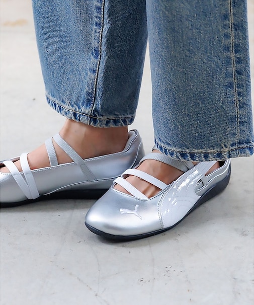 【PUMA/プーマ 】スピードキャット バレエ メタリック スニーカー/スニーカ