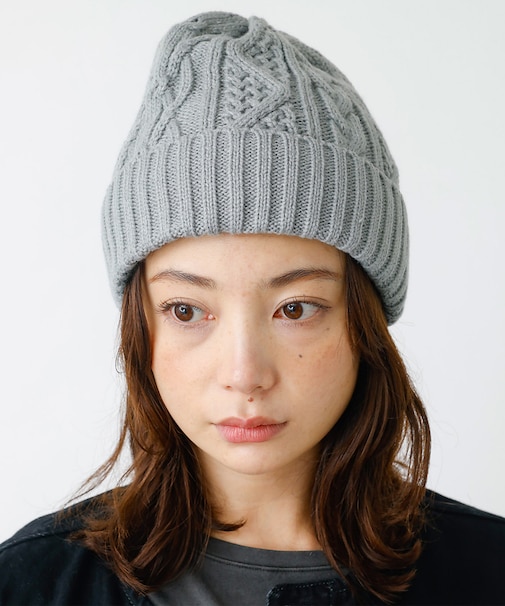 【RUBEN/ルーベン】ケーブル裏ボアニット帽/RUS-7092【WEB限定】