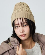 【RUBEN/ルーベン】ケーブル裏ボアニット帽/RUS-7092【WEB限定】