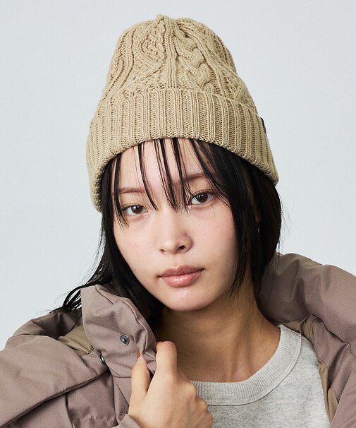 【RUBEN/ルーベン】ケーブル裏ボアニット帽/RUS-7092【WEB限定】