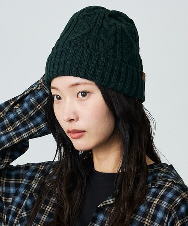 【RUBEN/ルーベン】ケーブル裏ボアニット帽/RUS-7092【WEB限定】
