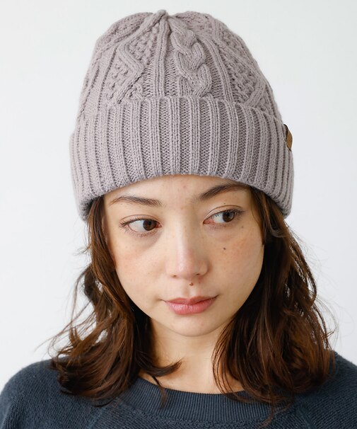 【RUBEN/ルーベン】ケーブル裏ボアニット帽/RUS-7092【WEB限定】