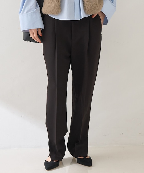 【セットアップ対応】【3サイズ展開】ストレッチダブルクロステーパードパンツ