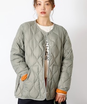 【TAION / タイオン】ミリタリー クルーネック ダウンジャケット / ソフ