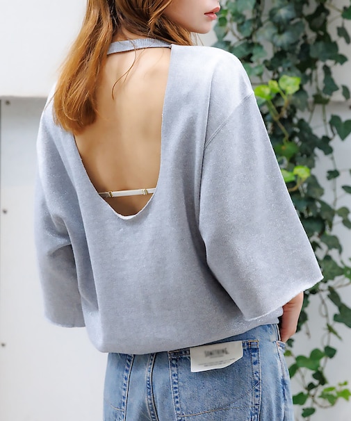 【IRONING / アイロニング】Glitter sweat hslv / グ