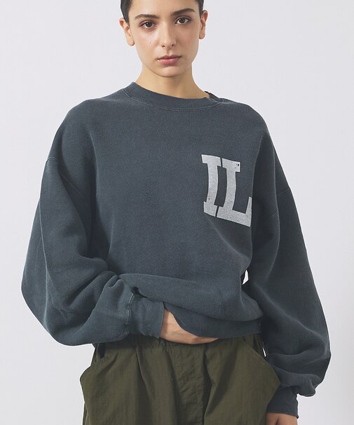 【REMI RELIEF / レミレリーフ】SP加工起毛裏毛クルー "IL" /