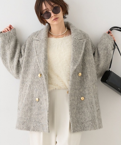 ラメシャギースライバーPコート/ピーコート 追加4】【一部店舗限定】ラメシャギースライバーPコート/ピーコート