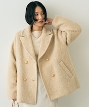 【追加4】【一部店舗限定】ラメシャギースライバーPコート/ピーコート