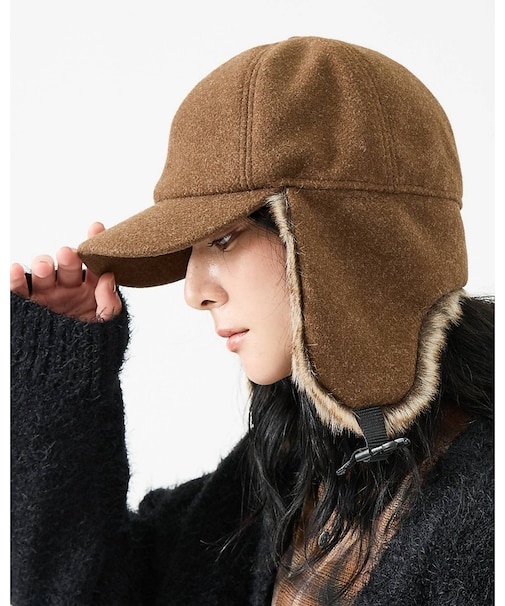【RUBEN/ルーベン】RUS-6451/ウールライクドイヤーカバーキャップ/W