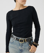 【Robert P. Miller】パネルリブボートネックTEE / ロンT /