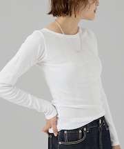 【Robert P. Miller】パネルリブボートネックTEE / ロンT /