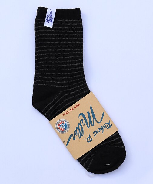 【Robert P.Miller/ロバートピーミラー】1Pソックス クルー/靴下