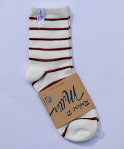 【Robert P.Miller/ロバートピーミラー】1Pソックス クルー/靴下