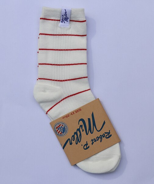 【Robert P.Miller/ロバートピーミラー】1Pソックス クルー/靴下