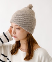 【RUBEN/ルーベン】RUS-8353/ヘザーボンボンワッチキャップ/HEAT