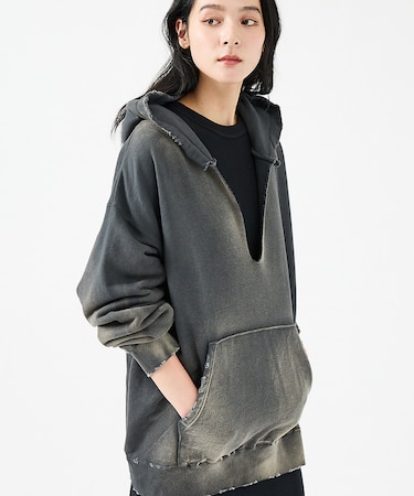 【JOHNBULL/ジョンブル】ヴィンテージ加工フーディ / レギュラーウェイト