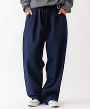 【JOHNBULL/ジョンブル】ドビーデニムイージーパンツ/パンツ/デニム【WE