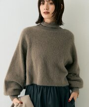 フォックスウールクロップドボレロプルオーバー