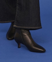 【REMME／レメ】サイドジップレザーショートブーツ