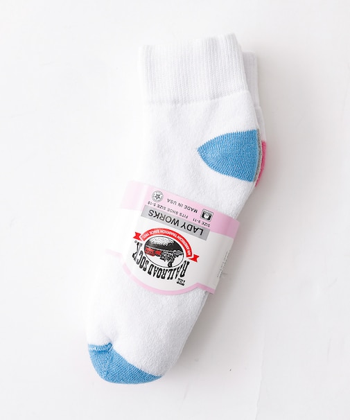 【THE RAILROAD SOCK/レイルロードソック】3組ソックス/ホワイト